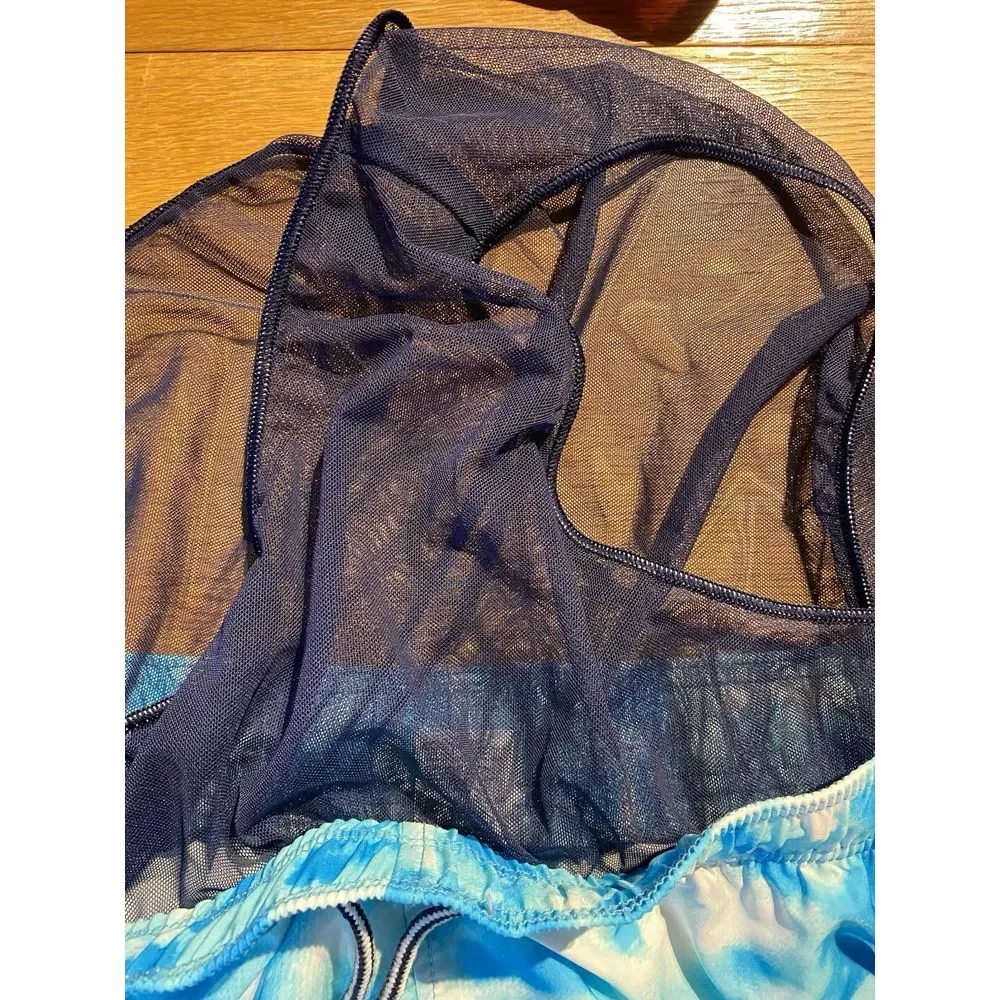 Speedo Mens Swim Shorts Size‎ XXL Trunks Blue Tie Dye Mesh Lined Pockets
